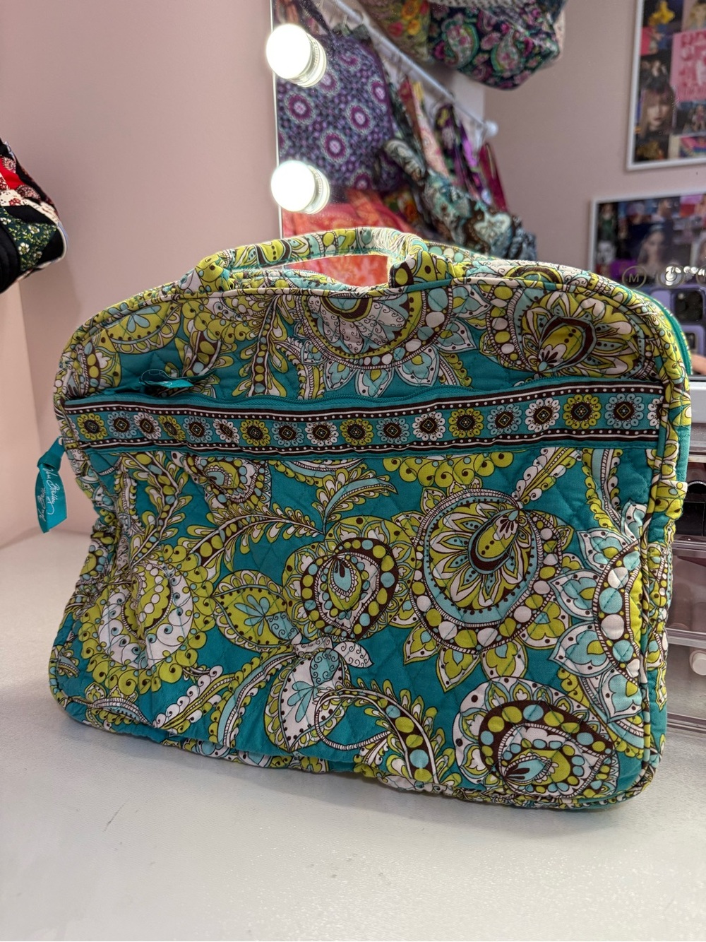 Vera Bradley Peacock laptop bag